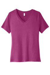 BELLA+CANVAS   Women's Relaxed Jersey Short Sleeve V-Neck Tee. BC6405